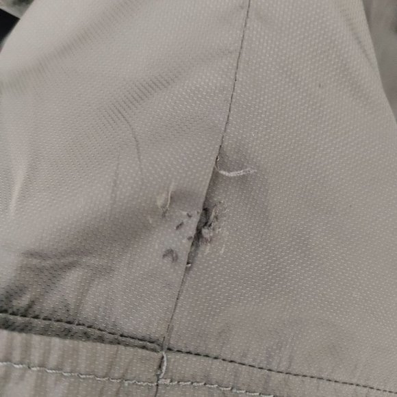 Banana Republic Jacket Men's Size XL Gray Waterproof Windbreaker Hooded Zip - Picture 2 of 16